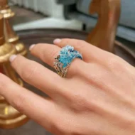 🔥Last Day 70% OFF🌊Elegant Blue Necklace Ring Earrings Set - Image 9