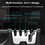🔥HOT SALE🔥Portable 4-in-1 Kitchen Knife Sharpener - Image 4