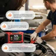 12V 6A Smart Car Battery Charger with Pulse Repair - Image 3
