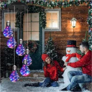 🌠50% OFF💡Outdoor Colorful LED Solar-Powered Light Bulb Wind Chimes - Image 4