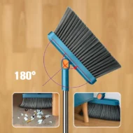 Stand-Up Dustpan Set with 180° Rotating Broom - Image 12