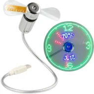 🔥2026 Hot Sale 50% OFF🔥USB Fan with LED Clock Lighting - Image 8