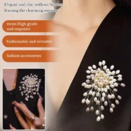 Ladies' High-end Exquisite Handmade Pearl Brooch - Image 9