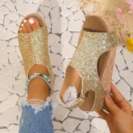 🔥Save 50% off🔥Women's Leather Platform Wedge Orthopedic Sandals - Image 12