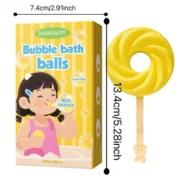 🍭Reusable Cute Lollipop Bath Bomb,Colorful Bubble Bath Ball for Fun Bath Time - Image 7