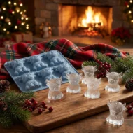 🐮6‐Cavity Mini Highland Cow Ice Cube & Dessert Mold 🧊🍪 Cute 3D Ice for Drinks, Parties & Gifts💕