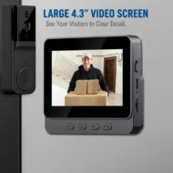 Cordless Smart Video Doorbell with 4.3" Screen - Image 6