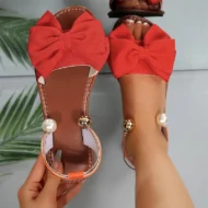 Stylish Pearl Ankle Strap Sandals - Image 12