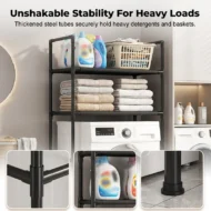 No-Drill Bathroom & Laundry Organizer Shelf - Image 3