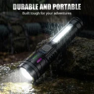 💎 49% OFF! 💎 Multifunctional Zoom LED Flashlight with Power Display – 500m Range, USB-C & 4 Lighting Modes - Image 3
