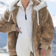 🎁Christmas Hot Sale 49% OFF🎄Hooded Fleece Jacket with Shearling Lining❄️ - Image 4