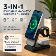 3-in-1 Foldable Magnetic Wireless Charger - Image 3