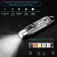 Rechargeable Mini Powerful Keychain Flashlight - Image 6