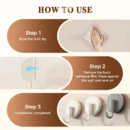 📢📢Buy 1 get 1 free !! ⏰Seamless and flexible✨ Pull to hang—no drilling required!🎈 Super-strong suction cup hooks—use them anywhere! - Image 8