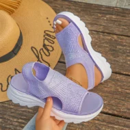 Breathable mesh platform sandals for women - Image 13
