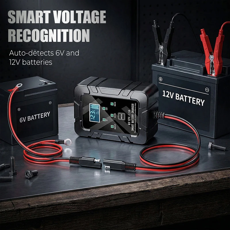 ⏳Limited Time 50% Off💥1.5A 6V 12V Automatic Battery Charger