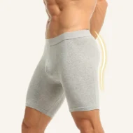 Men's Mid-Waist Stretch Sports Flat Briefs - Image 3