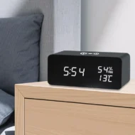 LED Digital Alarm Clock with Wireless Charging Station - Image 3