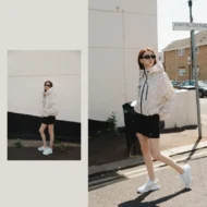 🧥Wide-Brim Hood💧Short Oversized Rain Jacket With Bubble Hem,Adjustable Cuffs - Image 4