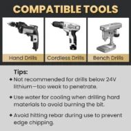 🏆Flash Sale⚡ 50K+ SOLD! 💥High-Strength 4-Flute Serrated Eccentric Drill Bit Kit - Image 12