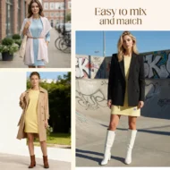 Women's Crew Neck Casual Loose T-Shirt Dress - Image 5