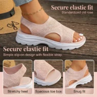 Breathable mesh platform sandals for women - Image 5