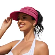 Women's UPF 50+ UV Protection Sun Visor Hat - Image 18