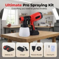 🎨🔋 Cordless paint sprayer – 2 batteries, versatile, for painting & gardening! - Image 9