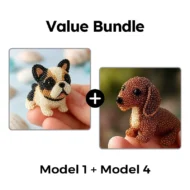 Colorful Beaded 3D Dog Model Kit - Image 9