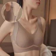 🎁Buy 1 Get 3 Packs💕Women's Ribbed Push Up Adjustable Wireless Bra - Image 9