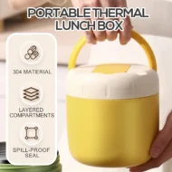 🎁Black Friday Sale - Limited time 49% OFF✨Portable Stainless Steel Thermal Lunch Box