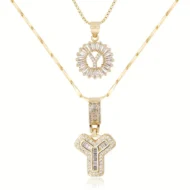 🎁New Year Sale 50% OFF💖2 Pack - Initial Letter Pendant Necklaces - Image 40
