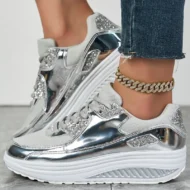 🍂End-of-Fall Specials🍂Women’s Trendy Casual Sparkling Style Platform Sneakers✨ - Image 12