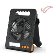 Dual-Power Outdoor Fan with Solar Panel and Light - Image 12