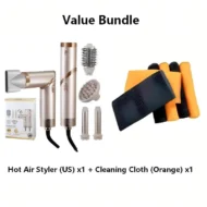 5-in-1 Foldable Hot Air Styler + Cleaning Cloth - Image 7