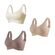 🎁Buy 1 Get 3 Packs💕Women's Ribbed Push Up Adjustable Wireless Bra - Image 30