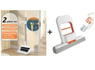 Stand-Up Dustpan Set with 180° Rotating Broom - Image 7