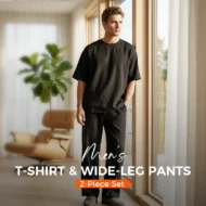🎁2026 New Arrivals 50% OFF💥Men's T-Shirt & Wide-Leg Pants 2-Piece Set