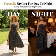 ✨ Women's Polka Dot Strapless Dress - Elegant Vacation Essential! ✨ - Image 16