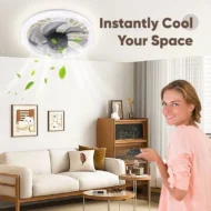 ✨ Summer 50% Price ❄️Remote Control Ceiling Fan with Light - Image 2