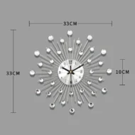 ✨ 50% OFF NOW! 🕰️ Rhinestone Wall Clock – Silent Movement, Sparkling Design & Elegant Home Decor 💎 - Image 8