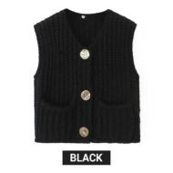 🍂49% OFF🔥Women’s Chunky Knit Button-Down Sweater Vest - Image 12