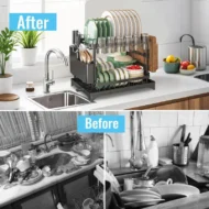 🔥 40% OFF🍽️2-Tier Dish Drying Rack with Drainboard - Image 2