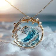 🔥Last Day 70% OFF🌊Elegant Blue Necklace Ring Earrings Set - Image 5