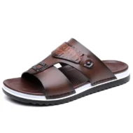📢📢50% OFF !! ⏰Men's Faux Leather Slip-On Sandals - Image 12