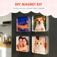 Clear Acrylic DIY Fridge Magnet Kit - Image 3