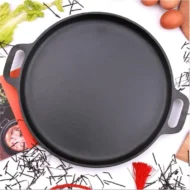 Non-Stick Cast Iron Griddle Pan with Handles - Image 7
