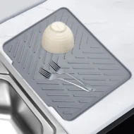Large Size Silicone Drying Mat with Drain Lip - Image 10