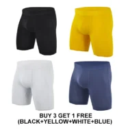 Men's Mid-Waist Stretch Sports Flat Briefs - Image 20