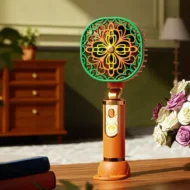 Rechargeable Floral Mini Fan with Stand Base - Image 10